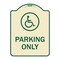 Signmission Parking With New Access Symbol Heavy-Gauge Aluminum Architectural Sign, 24" x 18", TG-1824-23407 A-DES-TG-1824-23407 - alternate 1